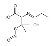 S-亚硝基-N-丙酰基-D,L-青霉胺结构式