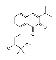 8-(3,4-Dihydroxy-4-methylpentyl)-3-isopropyl-1,2-naphthalenedione结构式