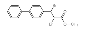 [1,1'-Biphenyl]-4-propanoicacid, a,b-dibromo-, methyl ester Structure