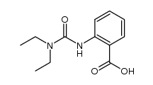 N,N-diethyl-N'-(o-carboxyphenyl)urea结构式