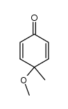 4-methoxy-4-methyl-2,5-cyclohexadien-1-one结构式