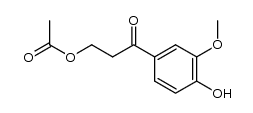 3-acetoxy-1-(4-hydroxy-3-methoxy-phenyl)-propan-1-one Structure