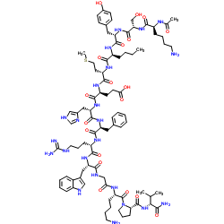 Acetyl-(Lys0,Nle3)-γ2-MSH amide Structure