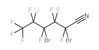 2,4-DIBROMO-5-CHLOROOCTAFLUOROPENTANONITRILE structure