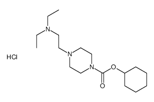 cyclohexyl 4-[2-(diethylamino)ethyl]piperazine-1-carboxylate,hydrochloride Structure