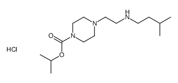 propan-2-yl 4-[2-(3-methylbutylamino)ethyl]piperazine-1-carboxylate,hydrochloride Structure