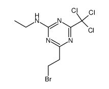 [4-(2-bromo-ethyl)-6-trichloromethyl-[1,3,5]triazin-2-yl]-ethyl-amine Structure