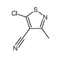 5-chloro-3-methyl-1,2-thiazole-4-carbonitrile结构式