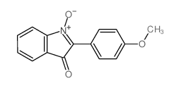 3H-Indol-3-one,2-(4-methoxyphenyl)-, 1-oxide Structure