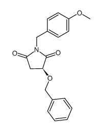 (S)-4-benzyloxy-1-(4-methoxybenzyl)-2,5-pyrrolidinedione Structure