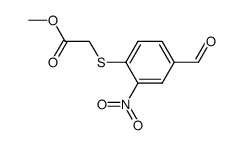 methyl (4-formyl-2-nitrophenylsulfanyl)acetate Structure