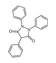 4-phenyl-1,2-diphenyl-3,5-pyrazolidinedione Structure