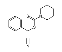 [cyano(phenyl)methyl] piperidine-1-carbodithioate结构式