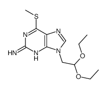 9-(2,2-diethoxyethyl)-6-methylsulfanylpurin-2-amine结构式