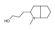 3-(1-methyl-3,3a,4,5,6,6a-hexahydro-2H-cyclopenta[b]pyrrol-2-yl)propan-1-ol结构式
