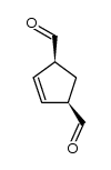 (1α,3α)cyclopent-4-ene-1,3-dicarbaldehyde Structure