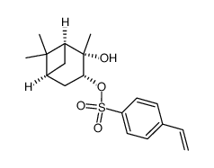 (1S,2S,3R,5S)-2-hydroxy-3-pinanyl p-styrenesulfonate结构式