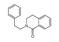 2-(2-phenylethyl)-3,4-dihydroisoquinolin-1-one结构式