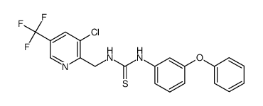 1-((3-chloro-5-(trifluoromethyl)pyridin-2-yl)methyl)-3-(3-phenoxyphenyl)thiourea Structure