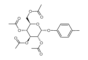 4-methylphenyl 2,3,4,6-tetra-O-acetyl-α-D-glucopyranoside structure