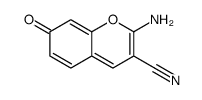 2-amino-7-oxochromene-3-carbonitrile Structure