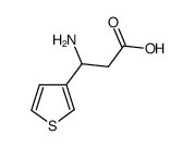 3-氨基-3-(3-噻吩)丙酸结构式
