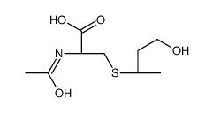 (2R)-2-ACETAMIDO-3-(4-HYDROXYBUTAN-2-YLTHIO)PROPANOIC ACID Structure