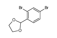 2-(2,4-dibromophenyl)-1,3-dioxolane结构式