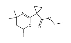 1-(4,4,6-trimethyl-5,6-dihydro-4H-[1,3]oxazin-2-yl)-cyclopropanecarboxylic acid ethyl ester结构式