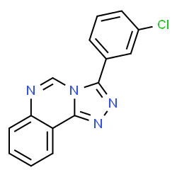 3-(3-CHLOROPHENYL)-[1,2,4]TRIAZOLO[4,3-C]QUINAZOLINE结构式