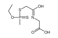 2-[[2-[ethoxy(methyl)phosphinothioyl]sulfanylacetyl]amino]acetic acid Structure