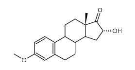 16α-Hydroxy-3-methoxy-oestratrien-(1,3,5(10))-on-(17) Structure