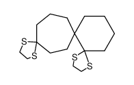 1,4,10,13-tetrathiatrispiro[4.0.2.49.36.45]icosane Structure