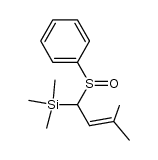 trimethyl(3-methyl-1-(phenylsulfinyl)but-2-en-1-yl)silane Structure