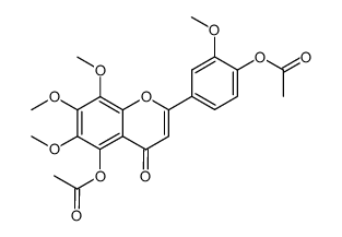 Acetic acid 2-(4-acetoxy-3-methoxy-phenyl)-6,7,8-trimethoxy-4-oxo-4H-chromen-5-yl ester Structure