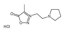 4-methyl-3-(2-pyrrolidin-1-ylethyl)oxadiazol-3-ium-5-olate,hydrochloride Structure