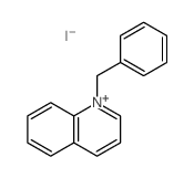 Quinolinium,1-(phenylmethyl)-, iodide (1:1) Structure