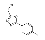 2-(Chloromethyl)-5-(4-fluorophenyl)-1,3,4-oxadiazole Structure