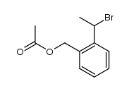 o-(α-Bromoethyl)benzylalkoholacetat Structure