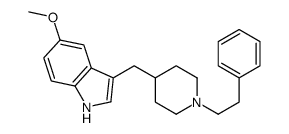 5-methoxy-3-[[1-(2-phenylethyl)piperidin-4-yl]methyl]-1H-indole结构式