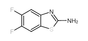 2-氨基-5,6-二氟苯并噻唑结构式