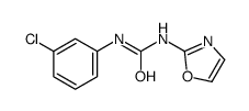 1-(m-Chlorophenyl)-3-(2-oxazolyl)urea Structure