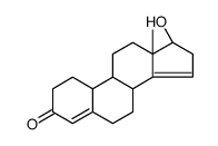 (8R,9R,10R,13S,17S)-17-hydroxy-13-methyl-2,6,7,8,9,10,11,12,16,17-decahydro-1H-cyclopenta[a]phenanthren-3-one结构式