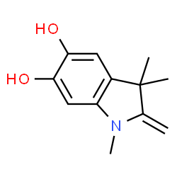 1H-Indole-5,6-diol, 2,3-dihydro-1,3,3-trimethyl-2-methylene- (9CI) Structure