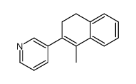 3-(1-甲基-3,4-二氢-2-萘)-吡啶结构式