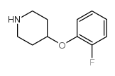 4-(2-氟苯氧基)哌啶结构式