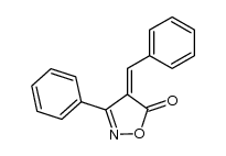 3-Phenyl-4-[(Z)-benzylidene]isoxazole-5(4H)-one Structure
