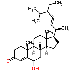 6-羟基豆甾-4,22-二烯-3-酮结构式