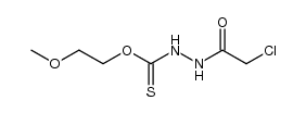 N'-chloroacetyl-hydrazinecarbothioic acid O-(2-methoxy-ethyl) ester Structure