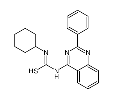 1-cyclohexyl-3-(2-phenylquinazolin-4-yl)thiourea Structure